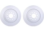 2X Hella 8DD 355 116-711 Disco Freno Asse Posteriore