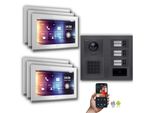 Videocitofono Ip Goliath: 10 Pollici 6 Case Familiari, Rfid, Codice Numerico, Antracite : 10 Pollici Bianco : Scatola Da Incasso Colore Monitor: 10 Pollici Bianco Montaggio: Scatola Da Incasso