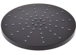 Aqbau® Soffione Doccia A Pioggia Soffione Doccia A Pioggia Nero (Rotondo)