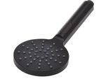Aqbau® Soffione Doccia A Pioggia Crescente, Soffione Doccia Ad Alta Pressione, Grande Doccetta Con 3 Modalità Di Getto, Soffione Nero (Rotondo)