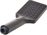 Soffione Aqbau® Doccia A Pioggia, Soffione Ad Alta Pressione, Doccetta Grande Con 3 Modalità Di Getto, Soffione Nero (Angolare)