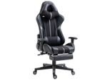 Sedia Da Gioco Delman Ergonomica Con Massaggio Usb Con Poggiapiedi, Sedia Da Ufficio Con Cuscino Per La Testa E Supporto Lombare, 30GY