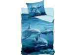Set Di Biancheria Da Letto Delfino 2 Pezzi 135X200 Cm 100% Cotone