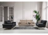 Set Di Divani 3+3+1+1 Posti A Sedere Set Divano Nero Poltrona Set Di Divani 4Pcs