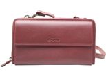 Esquire Pelle Portafoglio Borsa Per Cellulare Peru Phone Wallet Bag Red Bordeaux