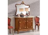 Credenza Cassettiera Cassettiera A Specchio Legno Art Deco Design Di Lusso Set 2 Pezzi