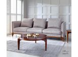 Set Divano 3 Posti Tavolino Divani Tre Posti Tavolo In Tessuto Lusso Moderno 2Pcs