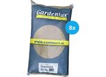 Gardenlux Play Sand - Sabbia Per Sabbiera - Sabbia Per Sabbiera - Certificata - Confezione Valore 8 X 20 Kg