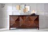 Luxury Sideboard Cassettiera In Legno Marrone Art Deco Jv MöBel