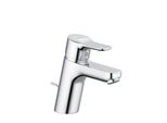Kludi Pure&Easy Mitigeur Monocommandé Pour Lavabo, Hauteur De Bec 70Mm, Garniture D'éCoulement En MéTal, 3.8 L/Min, Chrome, 373820565WR5, 373820565WR5