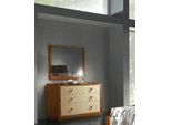 Cassettiera + Specchio Moderno Set Di 2 Pezzi Jvmoebel