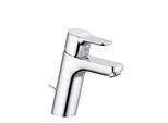 Kludi Pure&Easy Mitigeur Monocommandé Pour Lavabo, Hauteur De Bec 100Mm, Garniture D'éCoulement En Plastique, 3.8 L/Min, Chrome, 371900565WR5, 371900565WR5