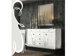 Cassettiera In Legno Grigio 190 X 53 X 104 Cm Jvmoebel