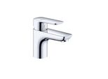 Kludi Pure&Style Mitigeur Monocommandé Pour Lavabo, Hauteur De Bec 75Mm, Sans Garniture D'éCoulement, Ecoplus, 403890575WR4, 403890575WR4