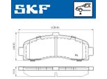 Set Pastiglie Freno Anteriori Skf Per Nissan Micra Ii (K11) Vkbp 80492