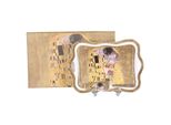 Home Elements Vassoio Da Portata Con Paletta Per Dolci 34X24Cm, Klimt, Kiss Gold