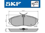 Set Pastiglie Freno Anteriori Skf Per Nissan Terrano Ii (R20) Vkbp 80603