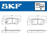 Set Pastiglie Freno Posteriori Skf Per Nissan NP300 Navara Pickup (D40) Vkbp 90597 A