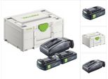 Festool Energy Set 2X Bp 18 Li 3.0 C Batteria 18 V 3.0 Ah / 3000 Mah Li-Ion ( 2X 577658 ) + Caricatore Tcl 6 ( 201135 ) + Systainer