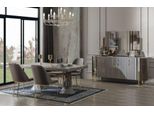 Set Sala Da Pranzo Legno Grigio Tavolo Da Pranzo + 4X Sedie Jvmoebel