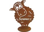 Pecora Coccolosa Servus Di Circa 50 Cm - Decorazione Da Giardino