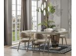Set Sala Da Pranzo Legno Beige Tavolo+4X Sedie Jvmoebel