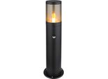 Globo Lighting Luce Da Esterno In Acciaio Inox Nero Opaco, 1X E27
