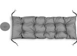Cuscino Per Mobili Da Giardino Kinggarden 180X50 Cm Codura-Pvc Impermeabile Grigio