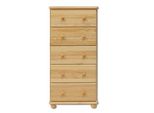 Cassettiera Alta In Legno Massiccio New Jvmoebel