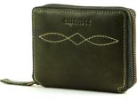 Chiemsee Pelle Portafoglio Leather Wallet Green Verde Scuro