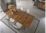 Set Sala Da Pranzo Tavolo+4X Sedie 5Pz. Marrone Jvmoebel