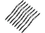 8 Pezzi - 65Cm Tensore Per Bagagli In Bicicletta | Set Di Cinghie Per Portapacchi | Tensore Per Portapacchi In Bicicletta | Cinghia Per Bagagli Con 2 Ganci | Tensore Per Bagagli Bianco-Nero - Cinghia Per Bicicletta Con Corda Di Espansione Per Il Fissaggio Del Carico