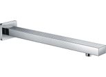 Rainsworth 400 Mm Braccio Doccia In Ottone Braccio Doccia A Parete Per Soffione, Supporto Per Soffione A Pioggia, Cromo