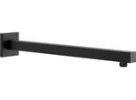Braccio Doccia Rainsworth 400 Mm In Ottone Braccio Doccia A Parete Per Soffione, Supporto Per Soffione A Pioggia, Nero