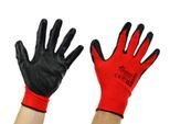 Guanti Protettivi Geko Taglia 9 /Rosso Nitrile/