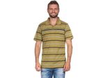 Herren Poloshirt Sommer Polo-Hemd Kurzarm; Oliv/M