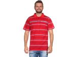 Herren Poloshirt Sommer Polo-Hemd Kurzarm; Rot/M