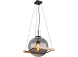 Globo Lighting Lampada A Sospensione In Metallo Nero Opaco, 1X E27