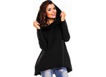 Awama Felpa Con Cappuccio Da Donna Feniree A129 Nero L/Xl