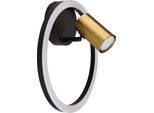 Globo Lighting Applique In Metallo Nero Opaco, Led