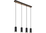 Globo Lighting Lampada A Sospensione In Metallo Nero Opaco, 4X GU10