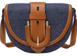 Fossil Borsa A Tracolla Harwell Small Flap Crossbody Denim Blu