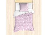 Abakuhaus Snakeskin Stampa Set Copripiumino Per Letti Singoli, Wild Animal Girly, Antiacaro, Adatto A Chi Soffre Di Allergie, Con Federa, 135 Cm X 200 Cm - 80 X 80 Cm, Viola Scuro Magenta