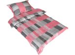 Biancheria Da Letto In Raso Issimo Pink 140X200 / 70X90 Cm