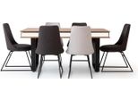 Gruppo Sala Da Pranzo Set Da Pranzo Tavolo Tavolo 6X Poltrone Sedia Sedie 7Pz