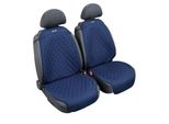 Pilot Coppia Di Coprisedili Universali Con Schienale Venice In Blu Tekno-Lino