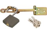 Kotarbau® Nasello A Filo 80 Mm Con Nodo Per Lucchetto Zincato Fermaporta Lucchetto Serratura Di Sicurezza Per Porta Serratura Di Sicurezza Uni.