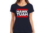 Maglietta Hawk Tuah Funny Meme Donna, Navy, L