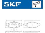 Set Pastiglie Freno Anteriori Skf Per Ford Mondeo Ii (Bap) Vkbp 80724
