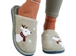 Pantofole Da Donna Con Renne Pantofole Leggere YF-40 Verde Gr.37